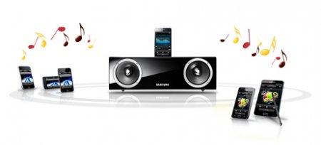 Description image for Samsung DA-E570 Wireless Black Audio System with iPod/iPhone or Galaxy Dock