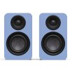 Kanto Living YU4 Passive 2nd Gen Passive Bookshelf Speakers with 1” Silk Dome Tweeter and 4” Abaca-Reinforced Woofer ICE BLUE