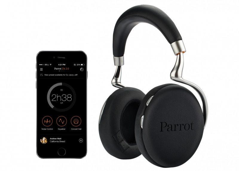 Parrot Zik 2.0 Noise Cancelling Bluetooth Headphones BLACK