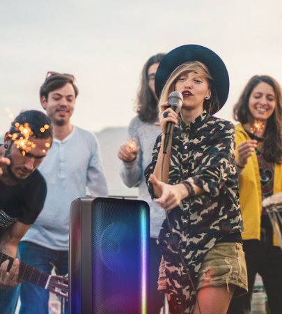 Description image for Samsung MX-ST90B Sound Tower 1700W Wireless Party Speaker BLACK