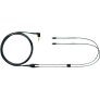Shure EAC64B 64" Detachable Replacement Earphone Cable BLACK