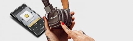 Description image for Marshall MAJOR II On-Ear Bluetooth Headphones BROWN