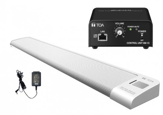 TOA AM-1SETW Steerable Real-Time Steering Array Microphone System Set WHITE