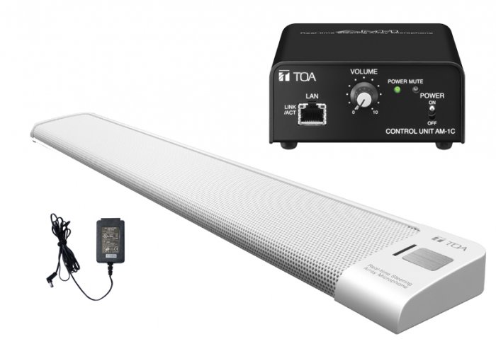 TOA AM-1SETW Steerable Real-Time Steering Array Microphone System Set WHITE - Click Image to Close