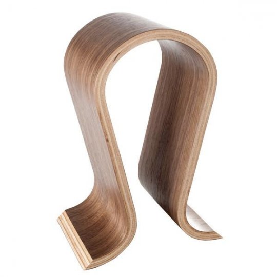 Asona Real Wood Veneer Headphone Stand WALNUT