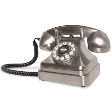 Crosley CR62-BC Kettle Classic Desk Phone BRUSHED CHROME