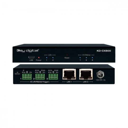 Key Digital KDCX800 Control Interface with IR & RS232 Over IP Routing