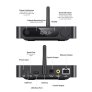 FiiO SR11 Streaming Music Receiver & Kanto YU4 2nd Gen Powered Speaker Streaming Bundle BLACK