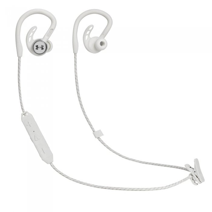 JBL Under Armour Pivot Wireless Sport In-Ear Headphones WHITE - Click Image to Close
