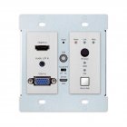 Key Digital KDX2X1WVTX 2x1 4K Wall Plate Switcher HDMI & DisplayPort
