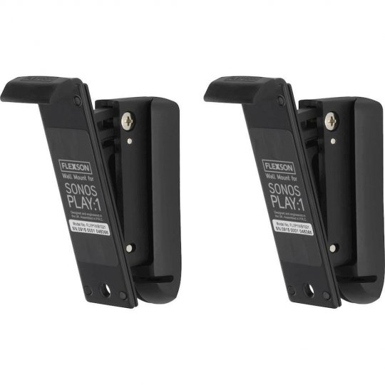 Flexson FLXP1WM2021 Wall Mount for Sonos Play:1 BLACK (Pair)