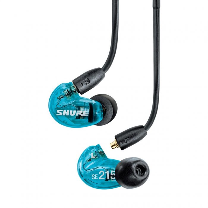 Shure AONIC 215 Sound Isolating Earphones w Dynamic Microdriver BLUE - Click Image to Close