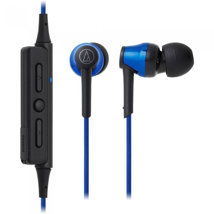 Audio-Technica ATH-CKR35BTBL Sound Reality Wireless In-Ear Headphones BLUE - Click Image to Close