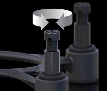 Description image for IsoAcoustics Aperta Speaker Stands BLACK (Pair)