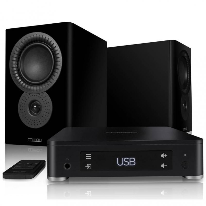Mission LX-Connect True Wireless Speaker System w LX Connect-Hub BLACK - Open Box