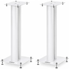 NorStone Stylum 2 Premium Metal 23.6-Inch Speaker Stand Pair WHITE SATIN