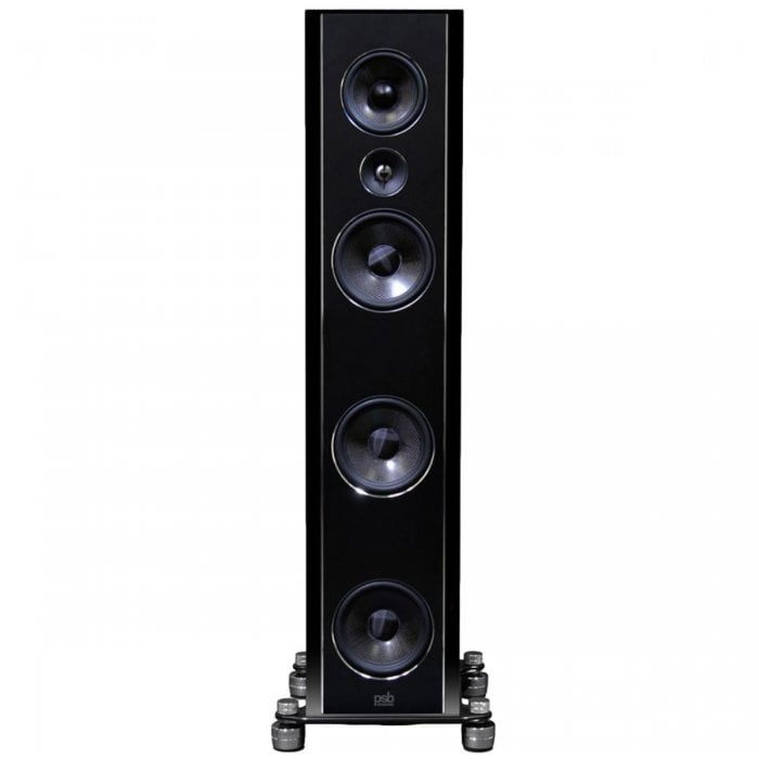 PSB Synchrony T600 Premium Tower Speaker High Gloss Piano (Pair) BLACK - Click Image to Close