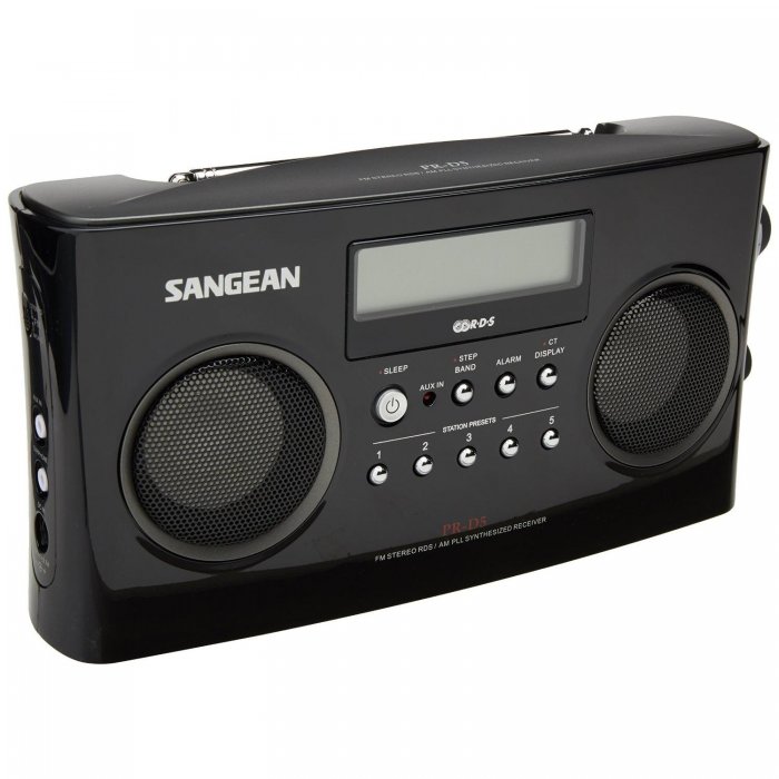 Sangean PR-D5BK Digital Tuning Portable Stereo Radio BLACK - Click Image to Close
