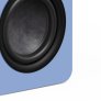 Kanto Living YU6 Passive 2nd Gen Passive Bookshelf Speaker with 1” Silk Dome Tweeter and 5.25” Abaca-Reinforced Woofer, Pair ICE BLUE