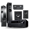 Onkyo TX-393 & Mission LX with LX-4 Towers, LX-2+, LX-C & Subwoofer Speaker Package BUNDLE