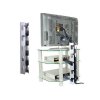 B-Tech BTG601 C AV CHROME Cable Hideaway for 12-15mm Management System For Glass Furniture