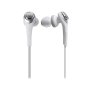 Audio Technica ATH-CKS550BTWH Solid Bass Wireless In-Ear Headphones Mic Control White