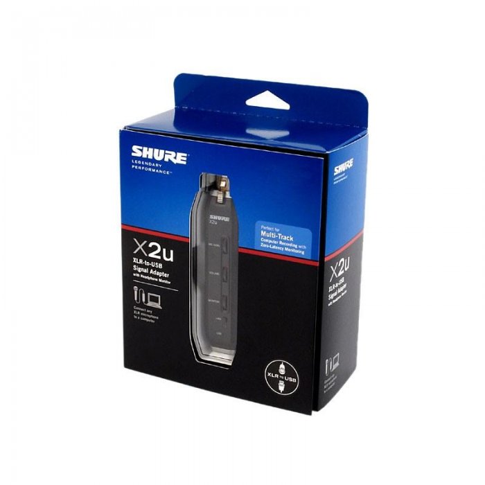 Shure X2U XLR-to-USB Microphone Signal Adapter - Click Image to Close