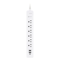 Ultralink ULPSP6 Performance Surge Protector 6-Outlet with USB-C & USB Charging WHITE