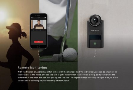 Description image for Smanos DB-20 Smart Video Doorbell
