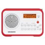Sangean PR-D18RD AM/FM/Clock Portable Digital Radio RED