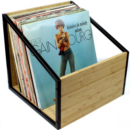 NorStone Metal & Bamboo Vinyl LP Case (Stackable) BAMBOO