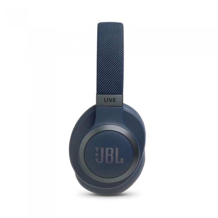 JBL LIVE 650BTNC Over-ear Active Noise Cancelling Bluetooth Wireless Stereo Headphone BLUE - Click Image to Close