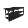 Techcraft MC4832B Glass on Metal Television Stand BLACK