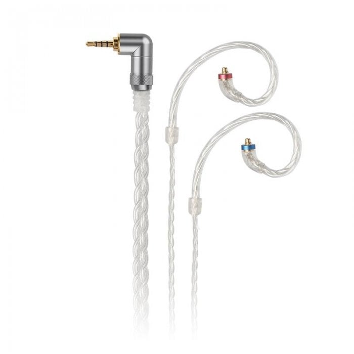 FiiO LC-2.5C 2.5mm 8-Strand Silver-Plated Copper Hand Woven MMCX Earphone Cable - Click Image to Close