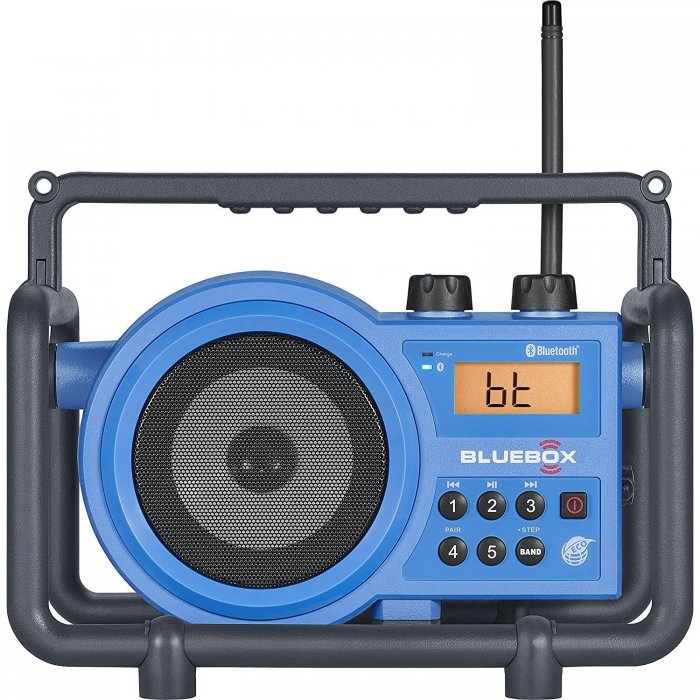 Sangean BB-100 Ultra-Rugged Bluetooth Utility Radio BLUE - Click Image to Close