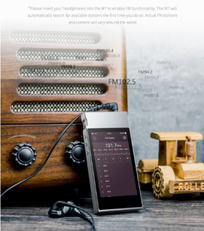 Description image for FiiO M7 Touch Screen Silver Hi-Res Bluetooth 4.2 aptX/aptX-HD LDAC & DSD DAP