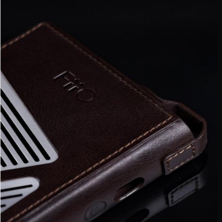 Description image for FiiO SK-M15A Genuine Leather Protective Case for M15 BROWN