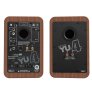 Kanto YU4Walnut 70W Powered Speakers with Bluetooth and Phono Preamp WALNUT - Open Box