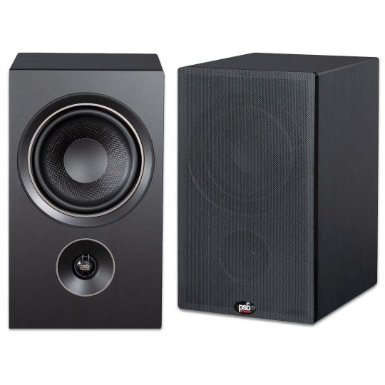 PSB Alpha P5 2-Way Bookshelf Speaker (Pair) BLACK ASH