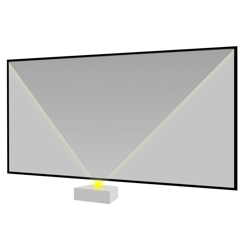 Elunevision Reference 100-Inch Ultra Short Throw 8K ALR NanoEdge Projection Screen