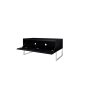 NorStone Khalm Single Door AV Cabinet Stand w/ Wall Mount Kit BLACK