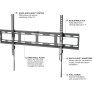 UltraLink Mount ULT8X4 Extra-Large Low Profile Tilt TV Mount for 65-Inch to 90-Inch TVs