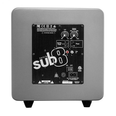 Description image for Kanto SUB8MG 8-Inch Active Subwoofer MATTE GREY