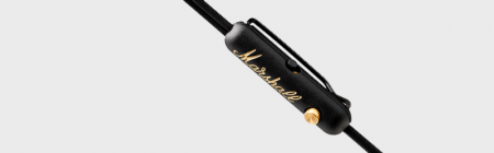 Description image for Marshall MODE EQ In-Ear Earphones Android Microphone BLACK/BRASS