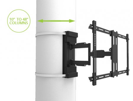 Description image for Kanto PSC350 Full Motion Column & Pillar TV Mount for 37"-75" TVs BLACK