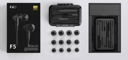 Description image for FiiO F5 In-Ear Headphone with Detachable MMCX Cable BLACK