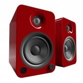Kanto YU4GR 70W (RMS Power) Powered Speakers w Bluetooth & Preamp GLOSS RED - Open Box