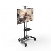 Kanto MTM65PL Mobile Mount Device Steel Tray for 37-65 Inch Tv's BLACK
