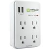 Ultralink PS40UW 4 Outlet Multimedia Surge Protector WHITE