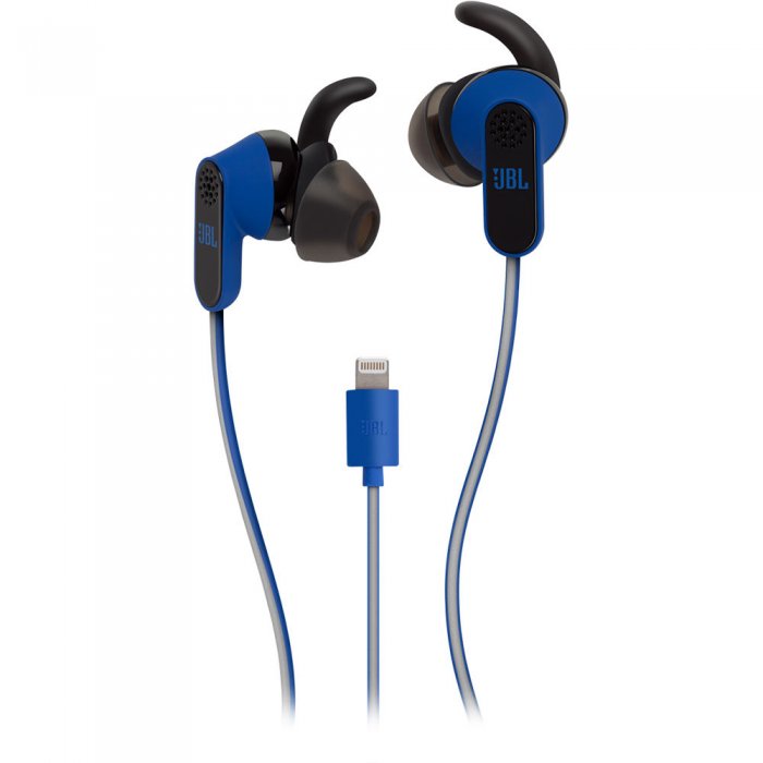 JBL Reflect AWARE Sport Earphones w/ Adaptive Noise Control & Noise Cancellation BLUE - Click Image to Close